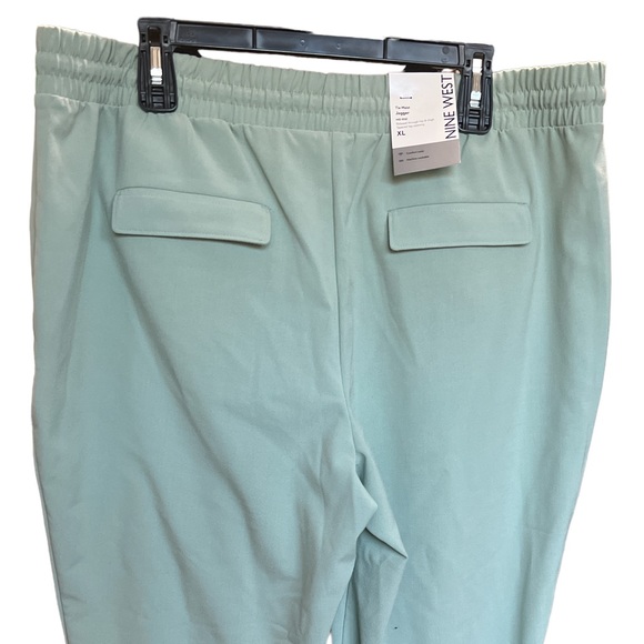 Nine West Women’s Elastic-Cuff Relaxed Jogger Pant Mint XL Mid Rise Loose Fit - Picture 10 of 10